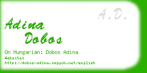 adina dobos business card